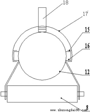 坤硕管道输送机部件专利结构图