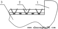 钢丝网运输带局部结构放大图